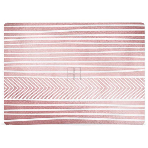 Pink and White Stripes Surface Laptop 2 Skin